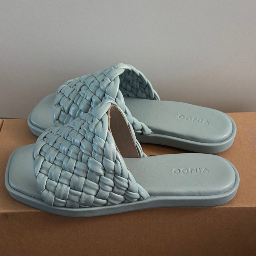 Vince Women's Light Blue Woven Sandals